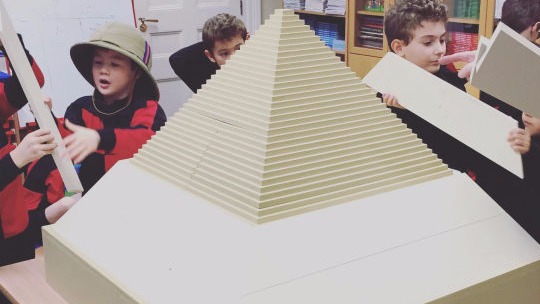 Pupils taking part in our Egyptian workshop